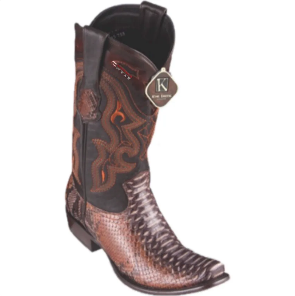 Men’s King Exotic Python Boots Dubai Toe