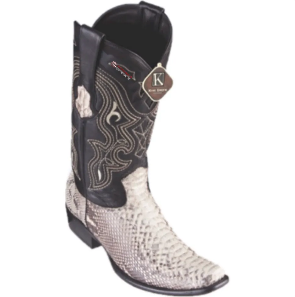 Men’s King Exotic Python Boots Dubai Toe