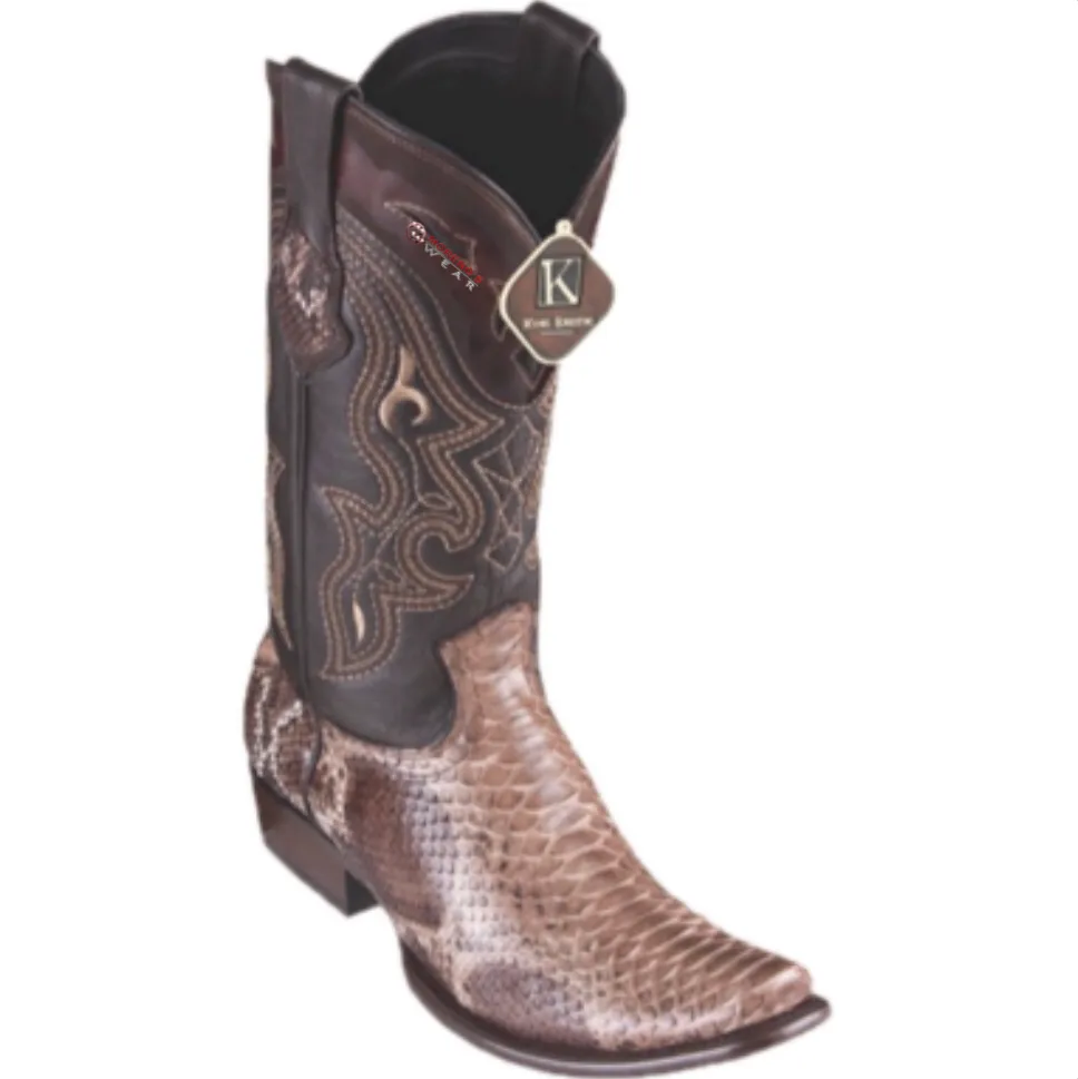 Men’s King Exotic Python Boots Dubai Toe
