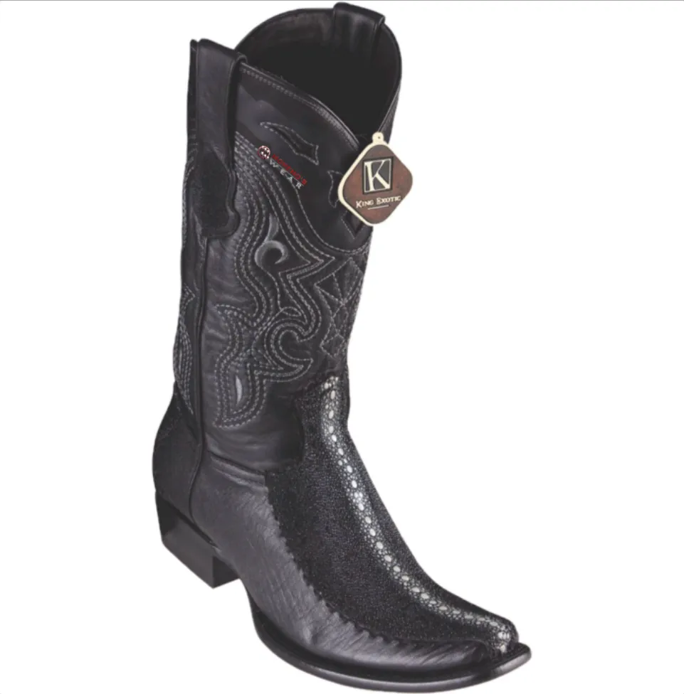 Men’s King Exotic Stingray (Rowstone) & Deer Boots Dubai Toe
