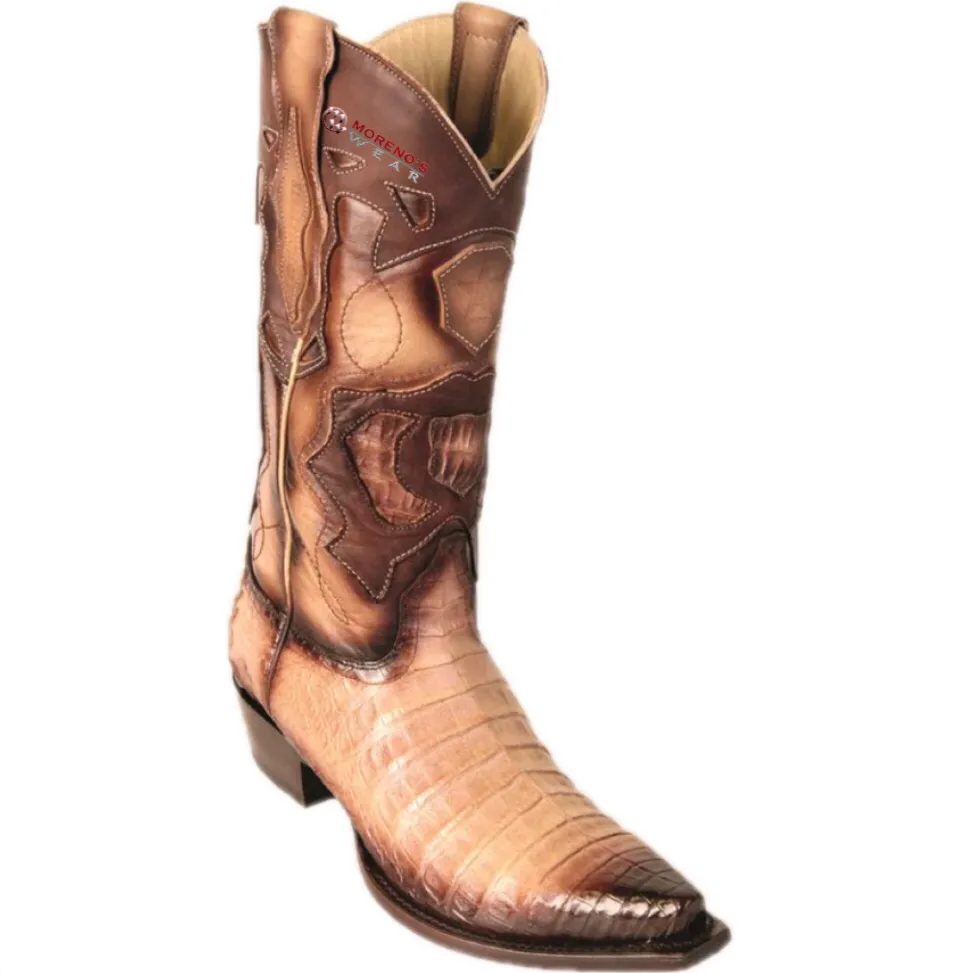 Men’s Los Altos Caiman Belly Boots Snip Toe