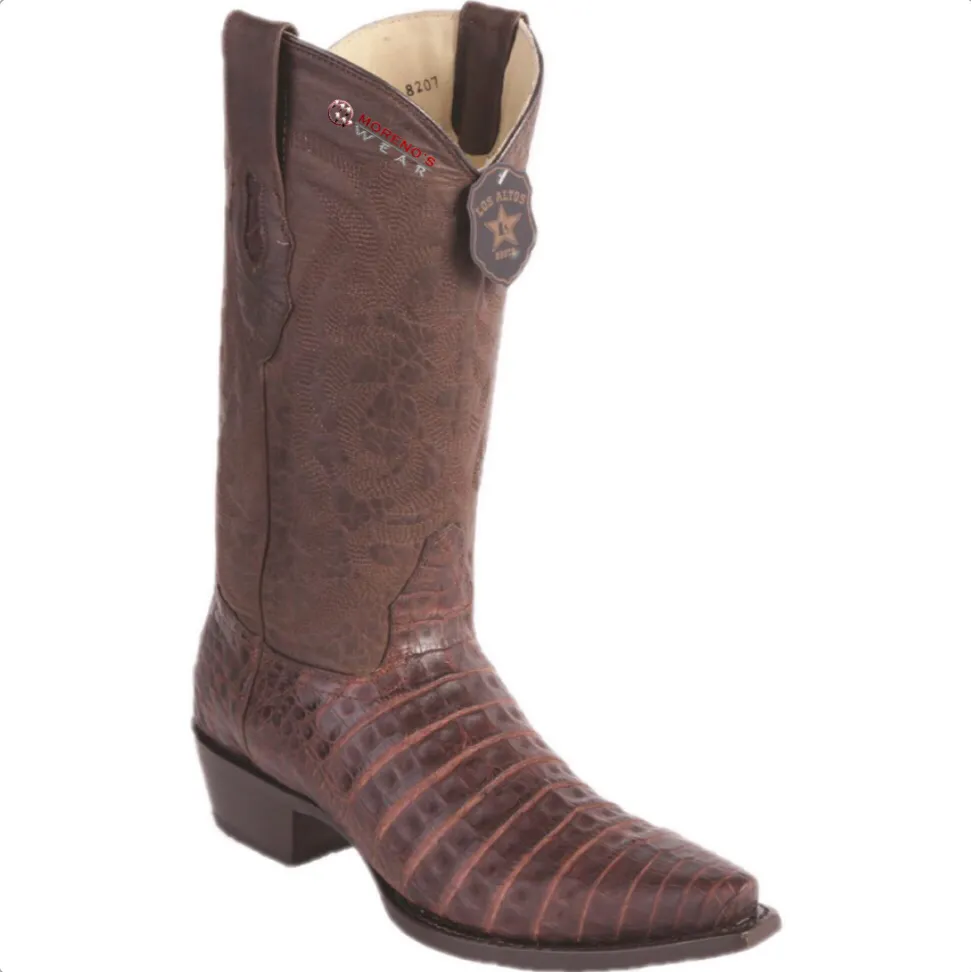 Men’s Los Altos Caiman Belly Boots Snip Toe