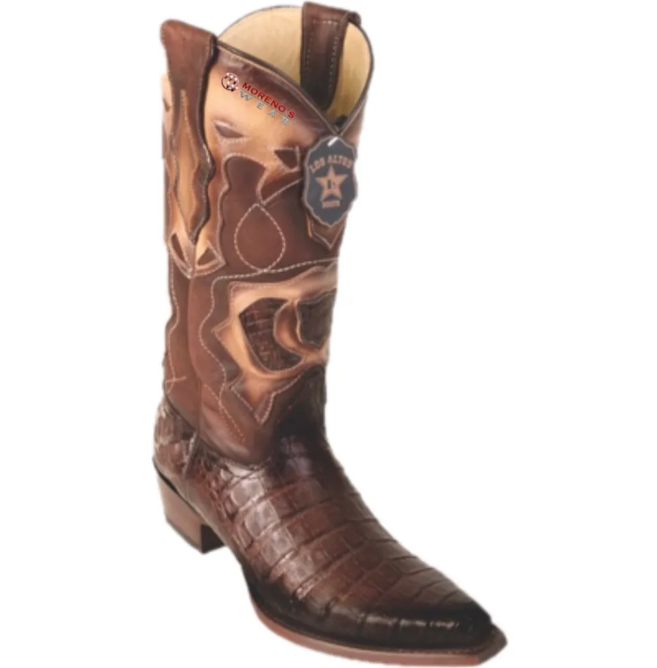 Men’s Los Altos Caiman Belly Boots Snip Toe