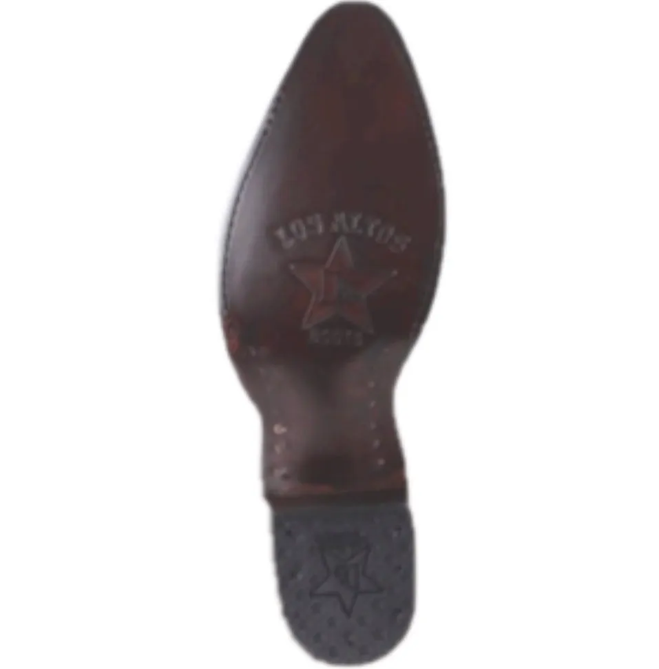 Men’s Los Altos Caiman Hornback Boots Medium Round Toe