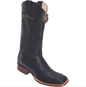 Men’s Los Altos Caiman Hornback Boots Wide Square Toe