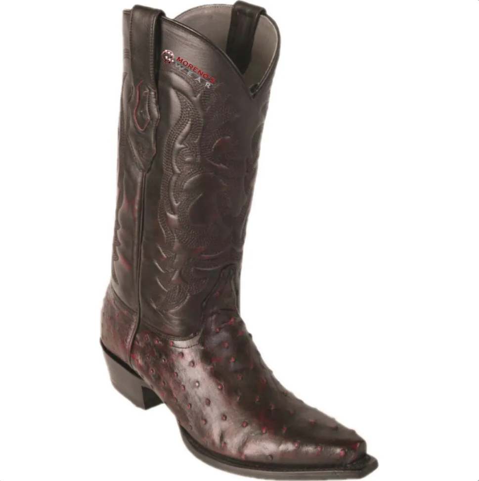 Men’s Los Altos Ostrich Boots Snip Toe