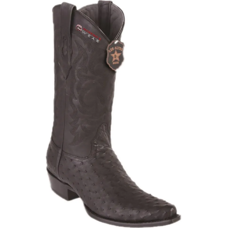 Men’s Los Altos Ostrich Boots Snip Toe