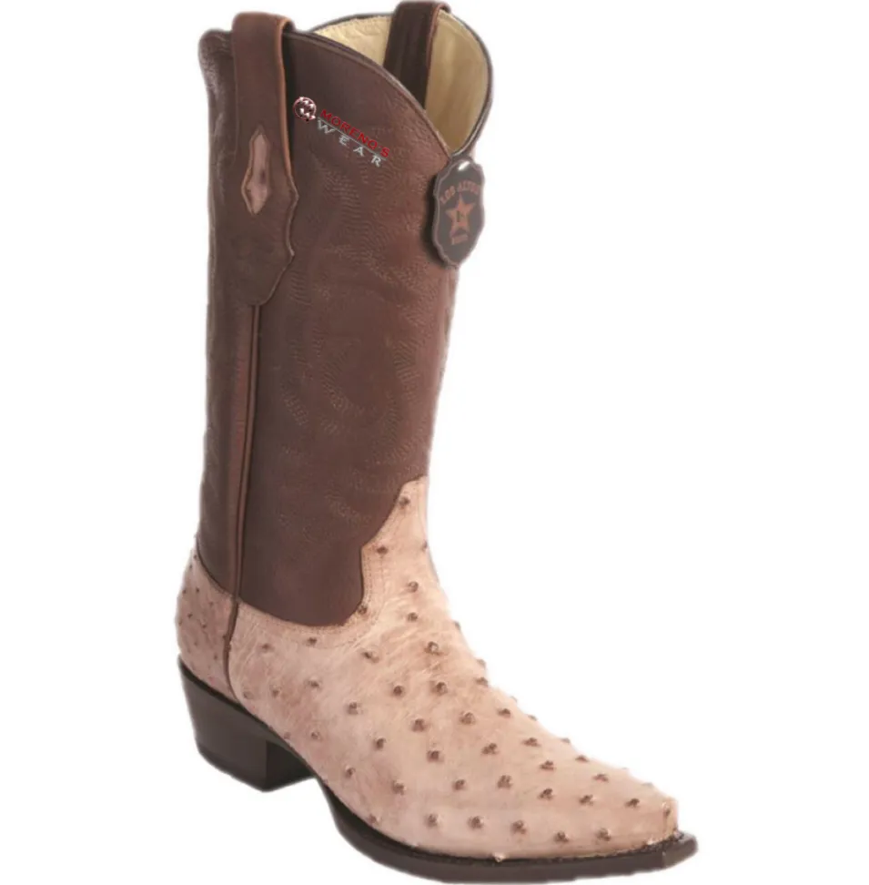 Men’s Los Altos Ostrich Boots Snip Toe