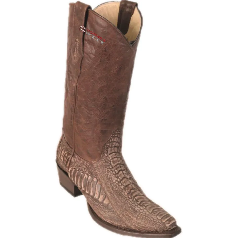 Men’s Los Altos Ostrich Leg Boots Snip Toe