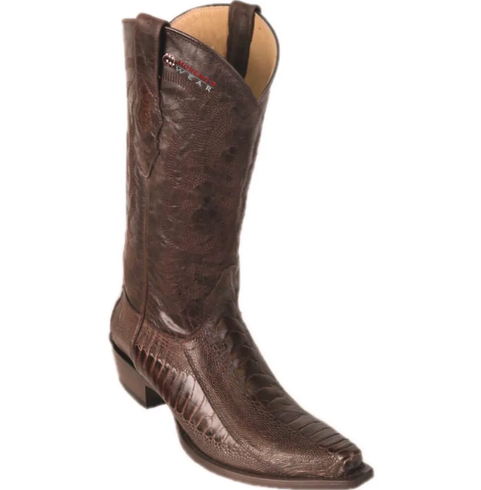 Men’s Los Altos Ostrich Leg Boots Snip Toe