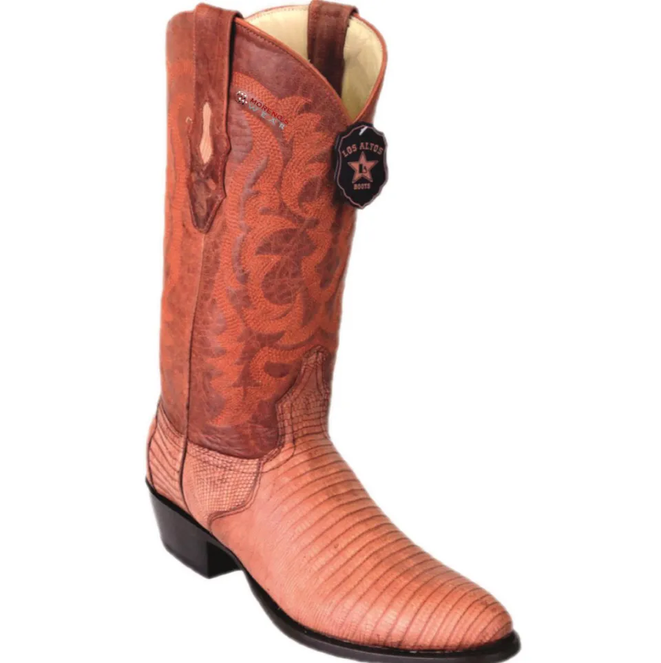 Men’s Los Altos Teju Lizard (Greasy Finish) Boots Round Toe
