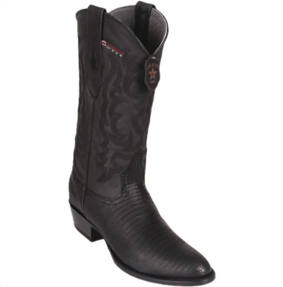 Men’s Los Altos Teju Lizard (Greasy Finish) Boots Round Toe