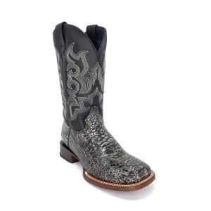 Men's Quincy Sea Turtle Print Boots Wide Square Toe
