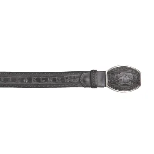 Men's Wild West Caiman Belly Belt