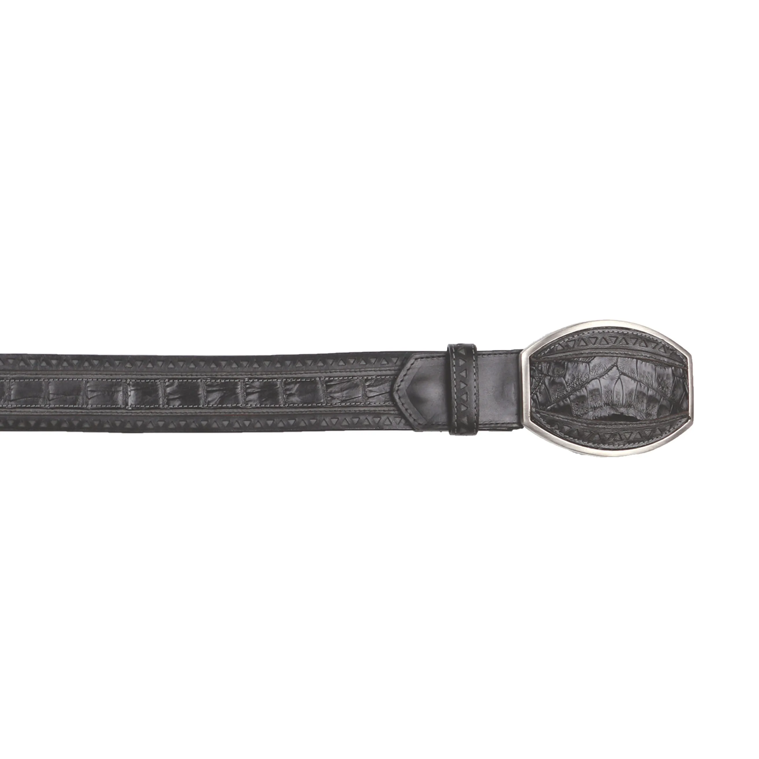 Men's Wild West Caiman Belly Belt