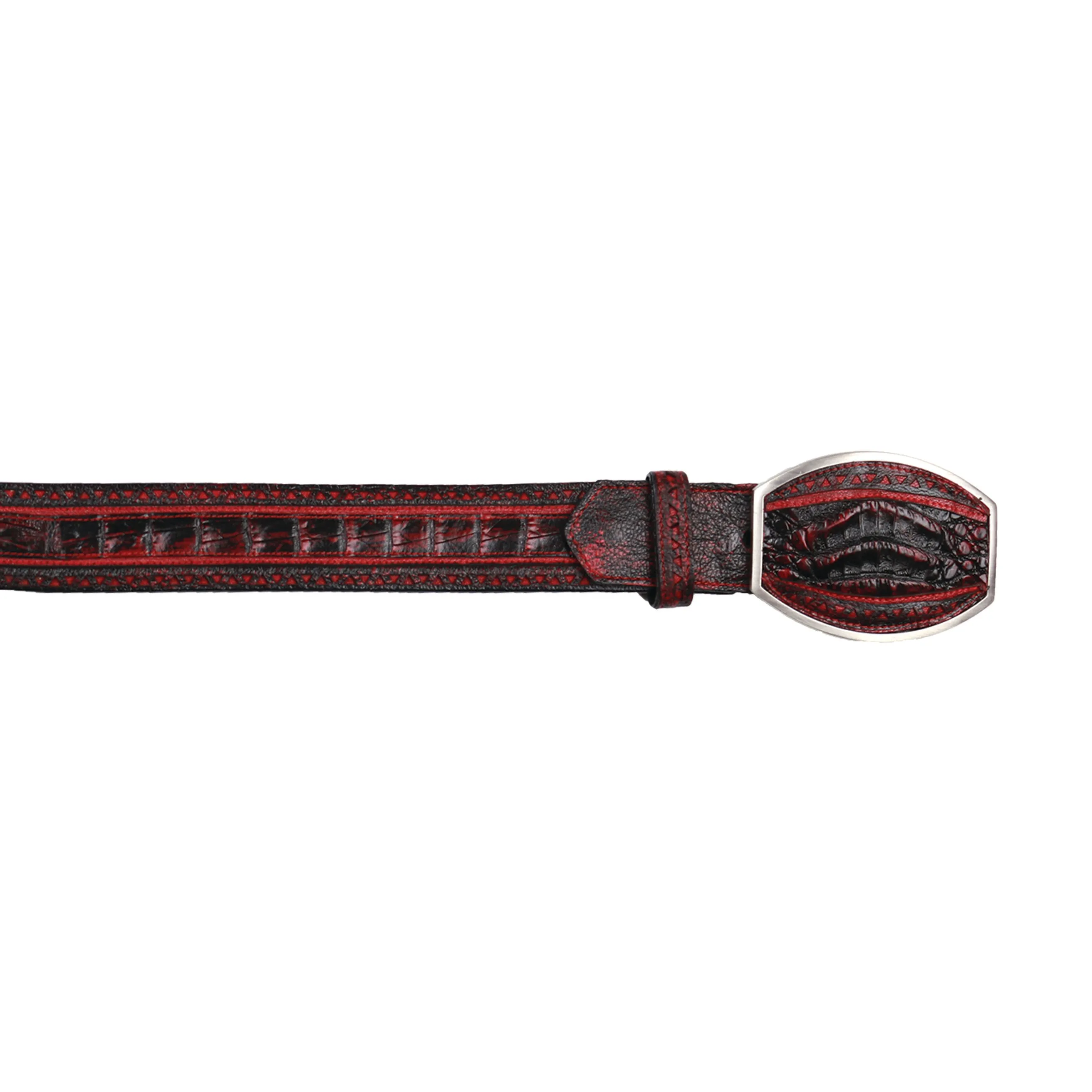 Men's Wild West Caiman Belly Belt
