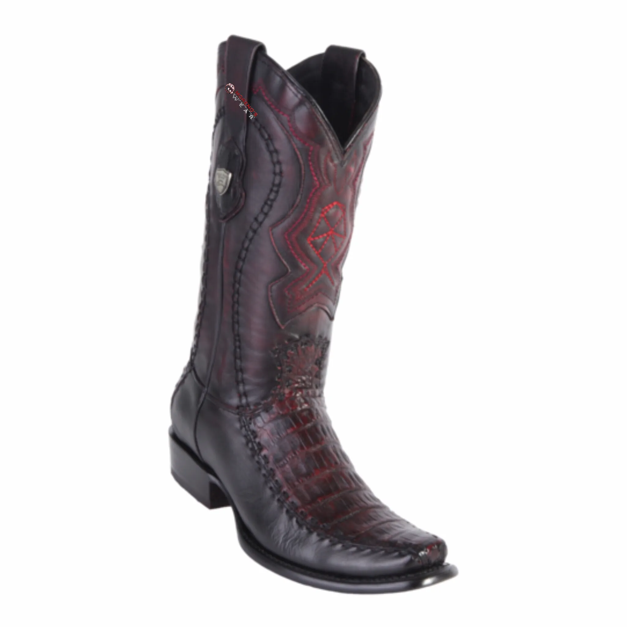 Men's Wild West Caiman Belly With Deer Boots Dubai Toe