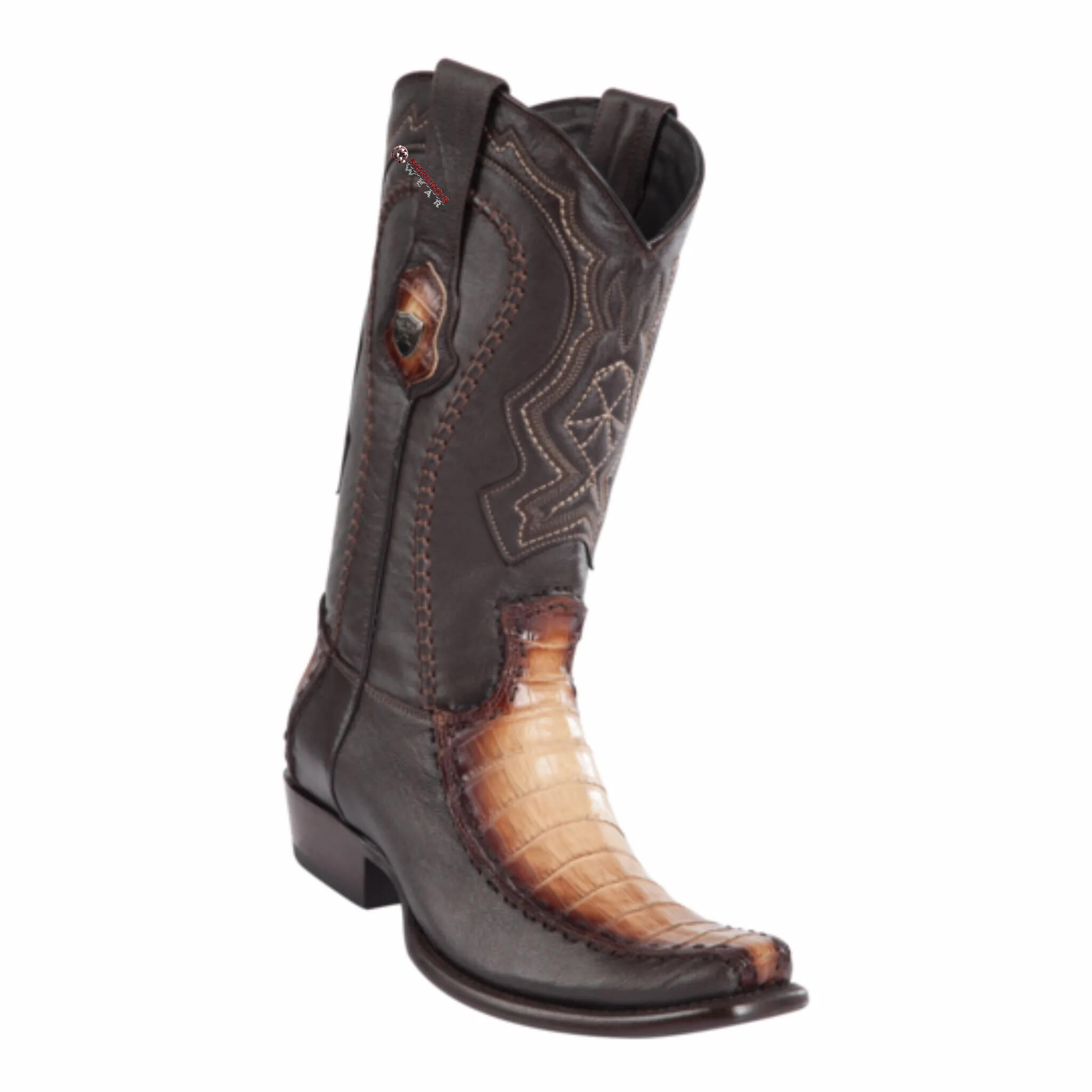 Men's Wild West Caiman Belly With Deer Boots Dubai Toe