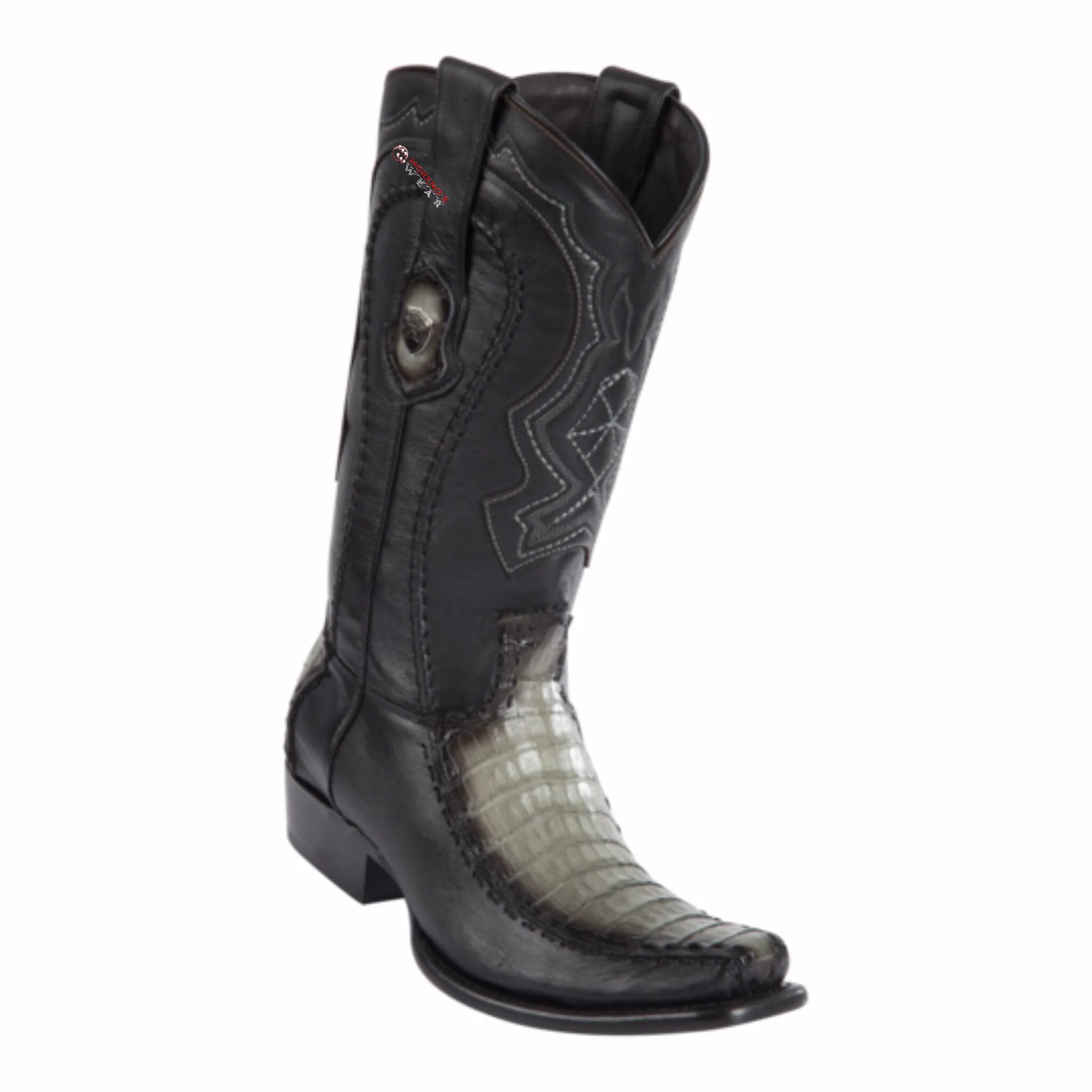 Men's Wild West Caiman Belly With Deer Boots Dubai Toe
