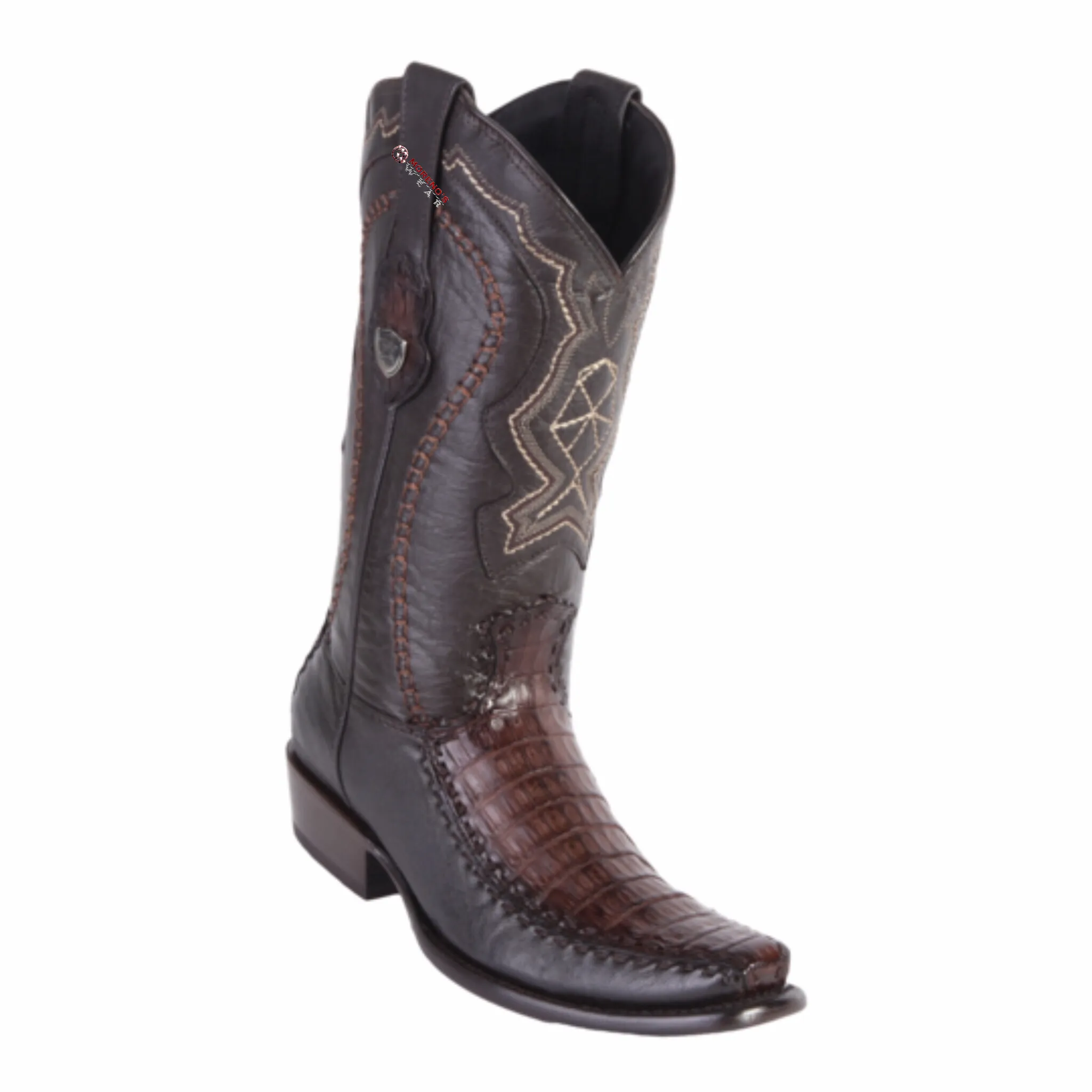 Men's Wild West Caiman Belly With Deer Boots Dubai Toe
