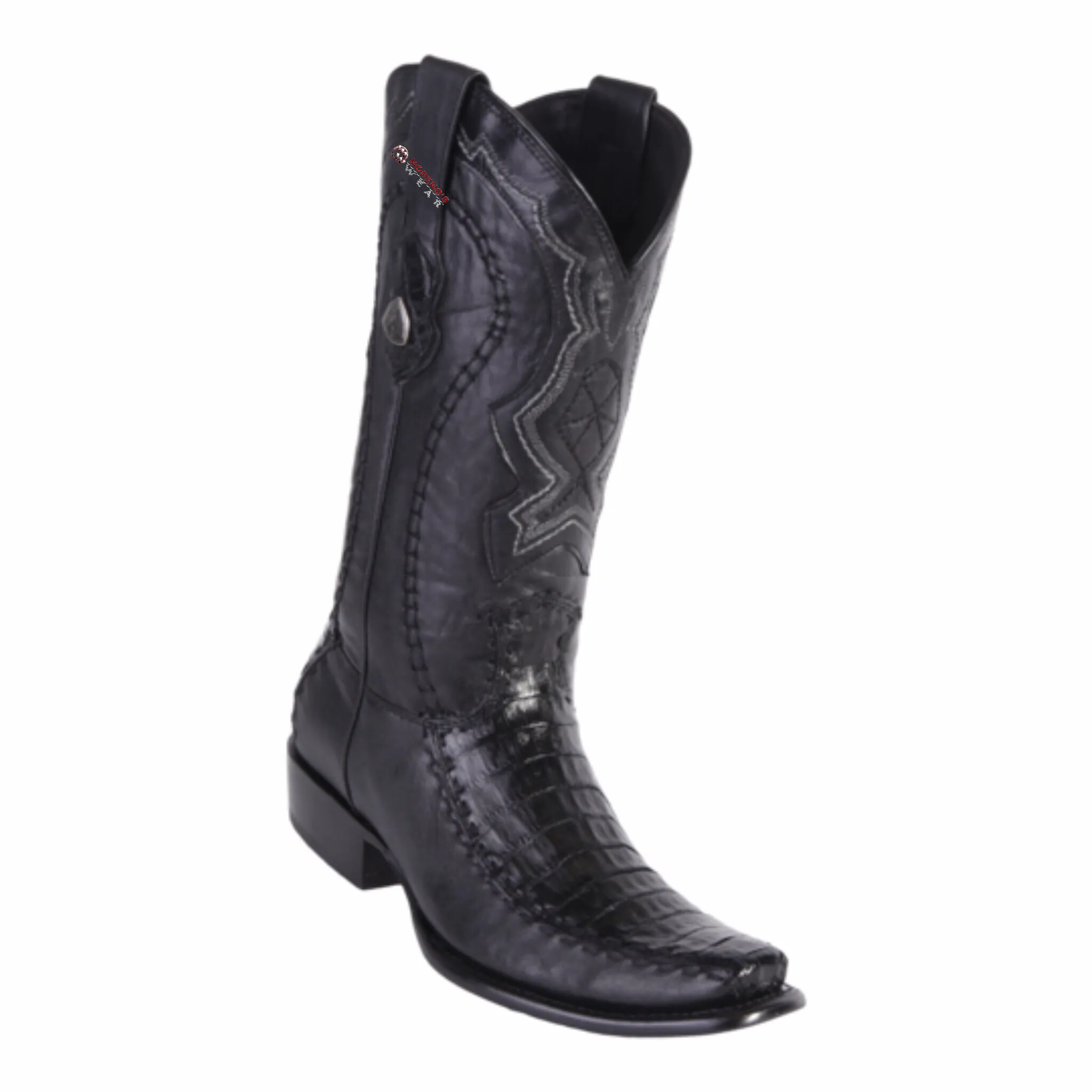 Men's Wild West Caiman Belly With Deer Boots Dubai Toe