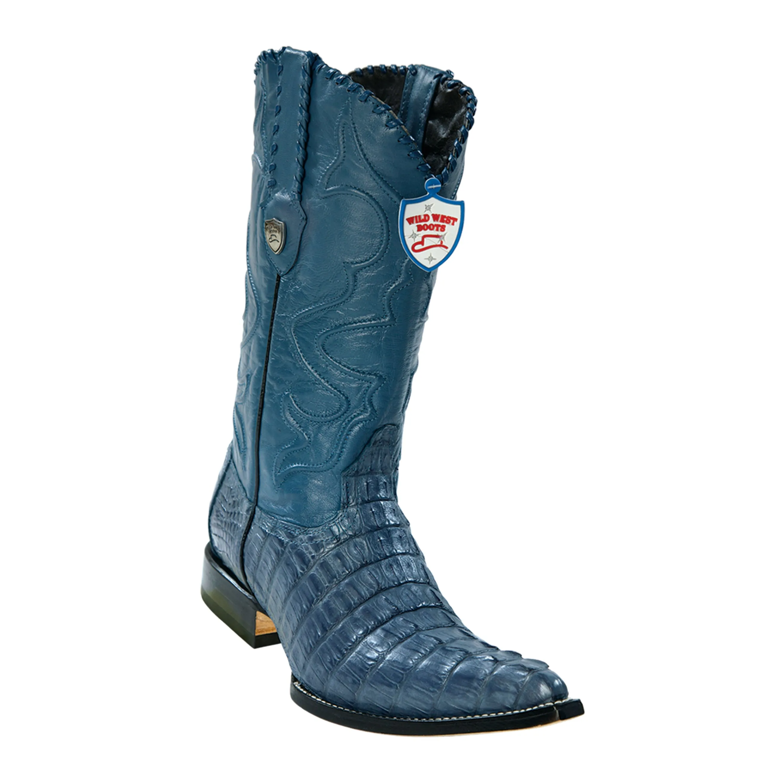 Men's Wild West Caiman Tail Boots 3x Toe