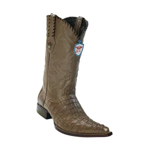 Men's Wild West Caiman Tail Boots 3x Toe