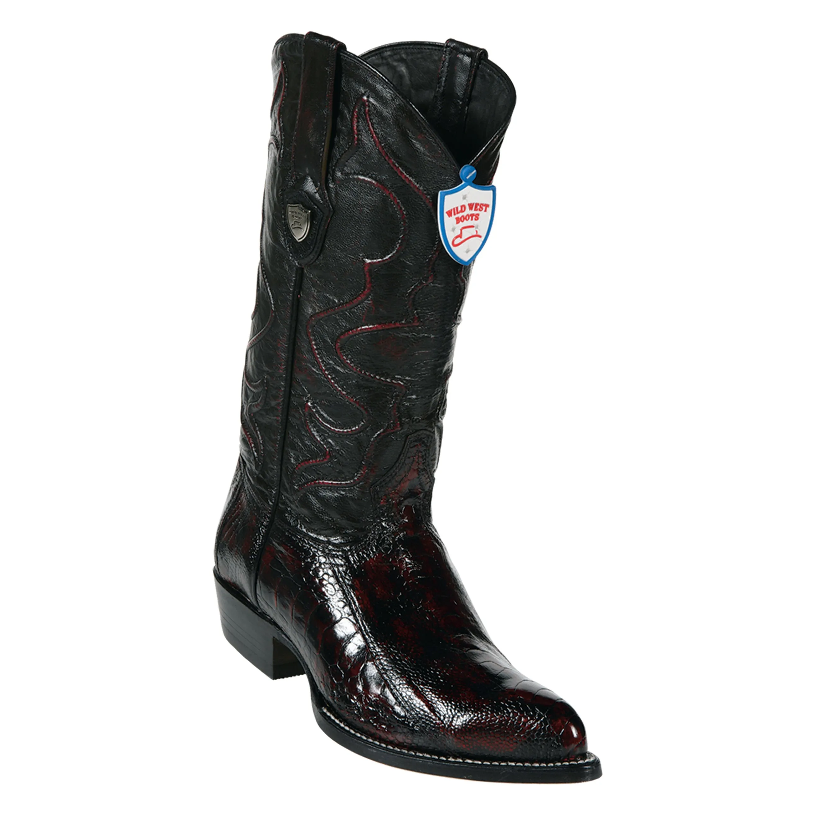 Men's Wild West Ostrich Leg Boots J Toe