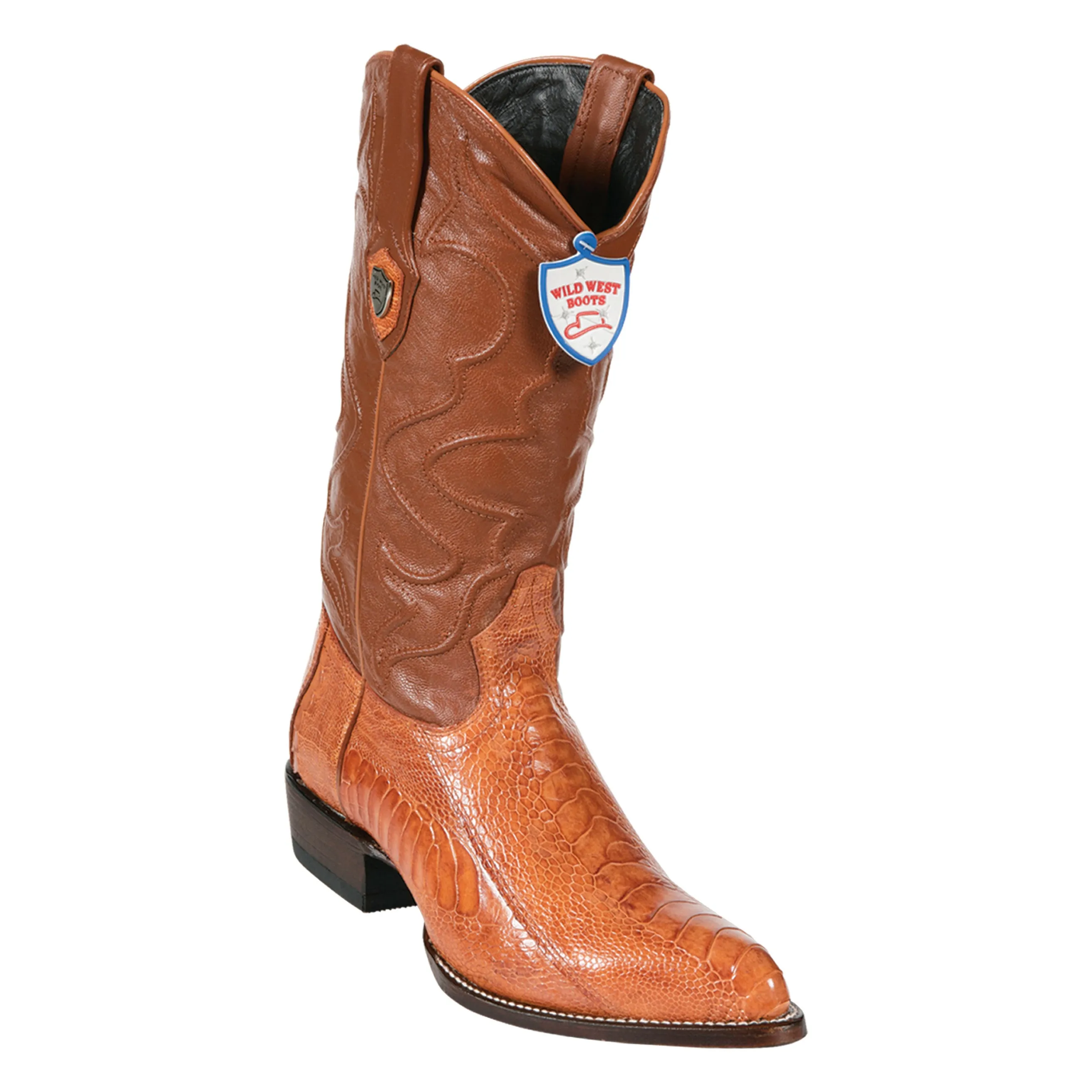 Men's Wild West Ostrich Leg Boots J Toe