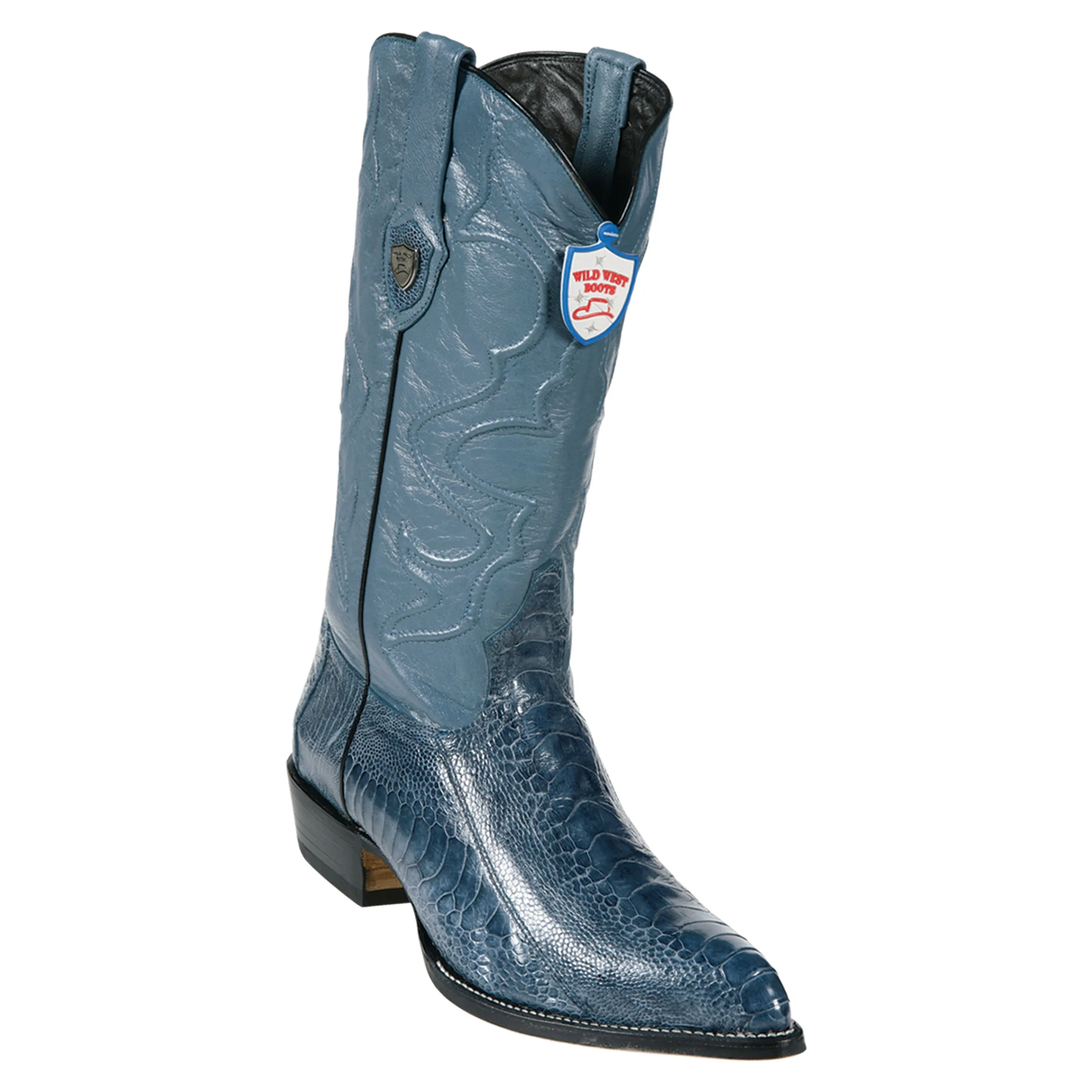 Men's Wild West Ostrich Leg Boots J Toe