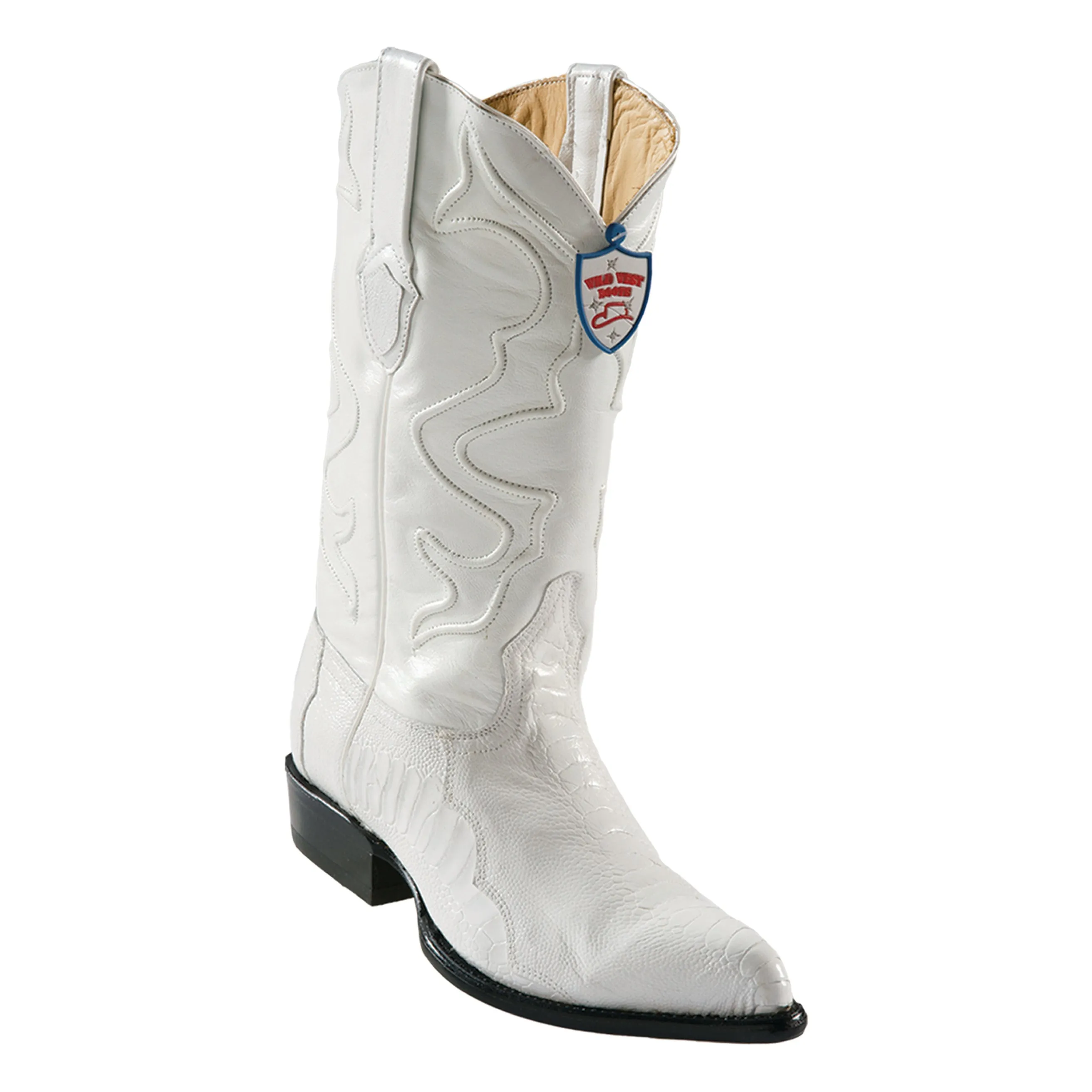Men's Wild West Ostrich Leg Boots J Toe
