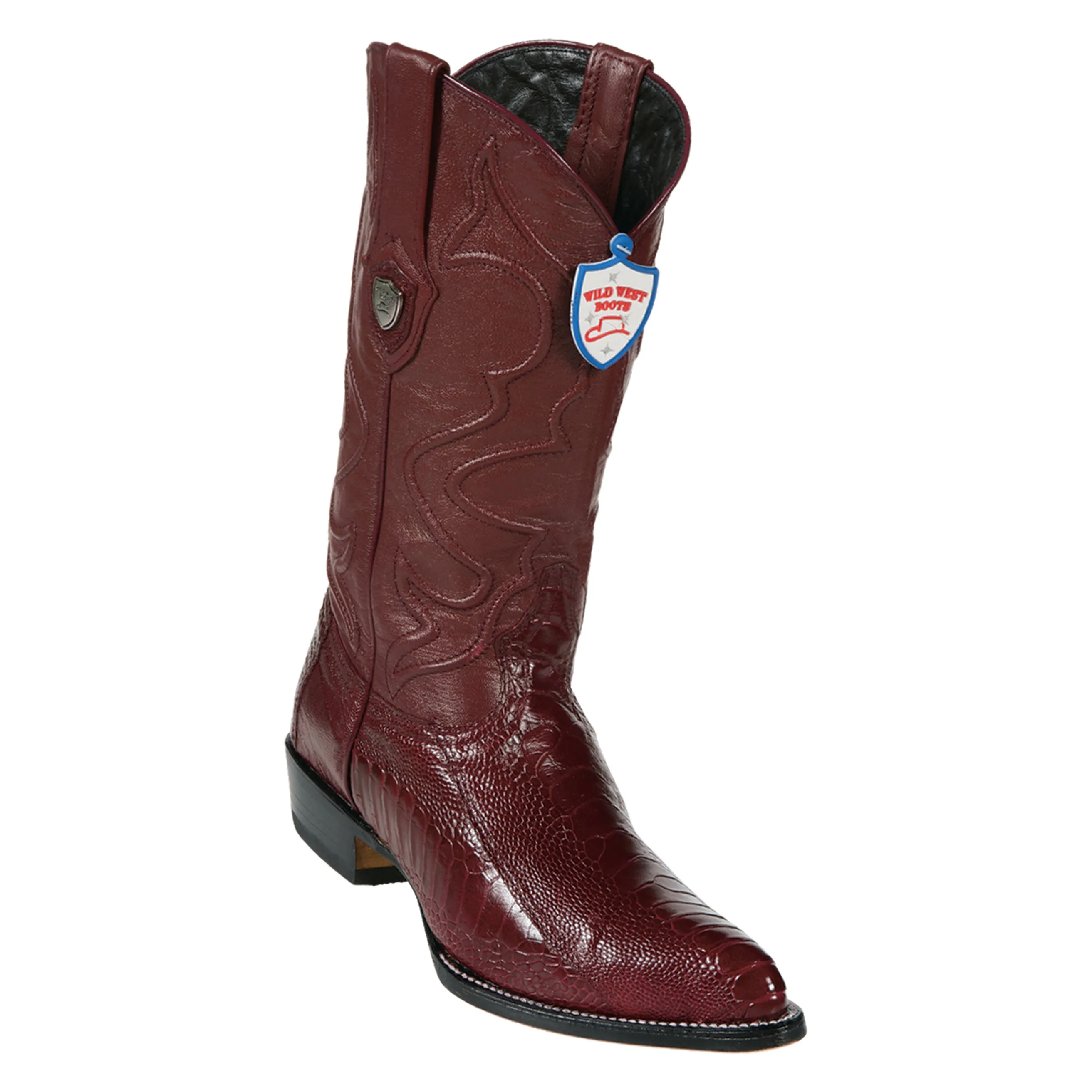Men's Wild West Ostrich Leg Boots J Toe