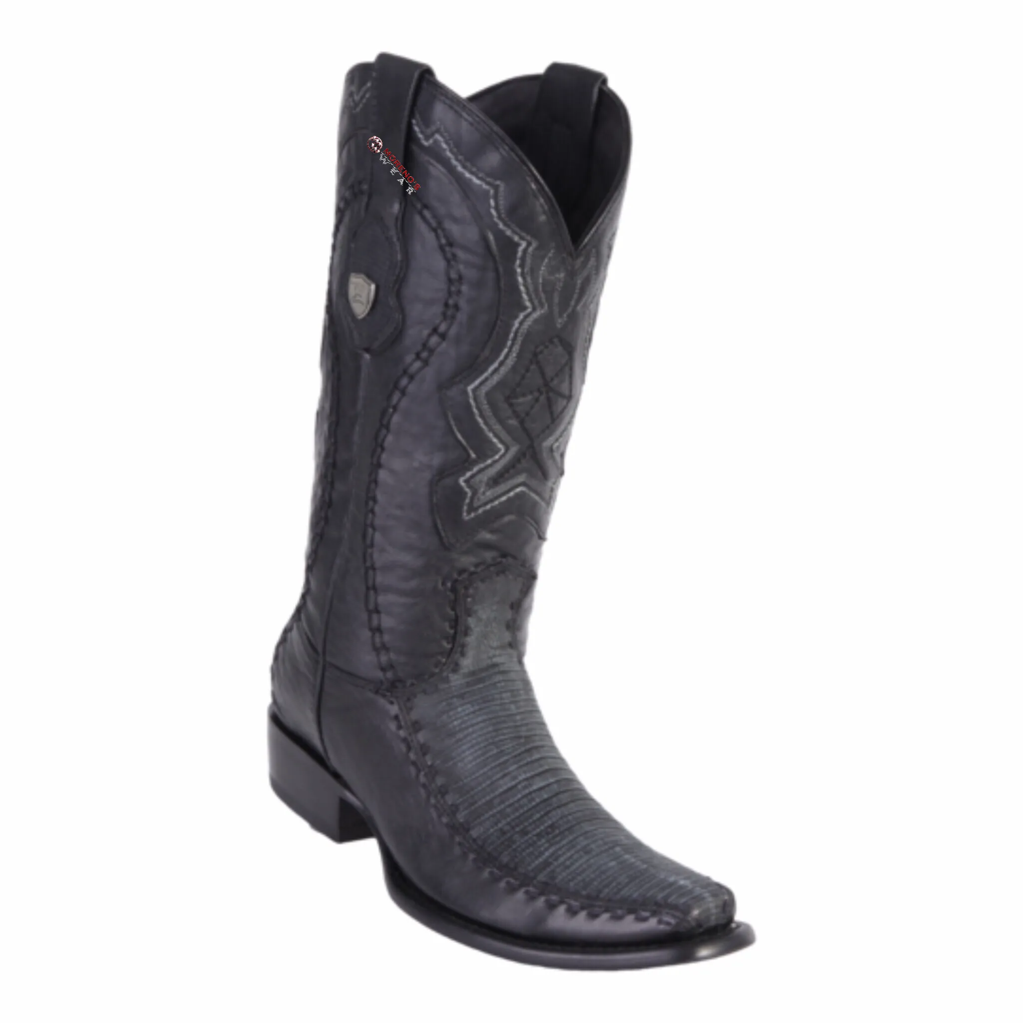 Men's Wild West Teju Lizard With Deer Boots Dubai Toe