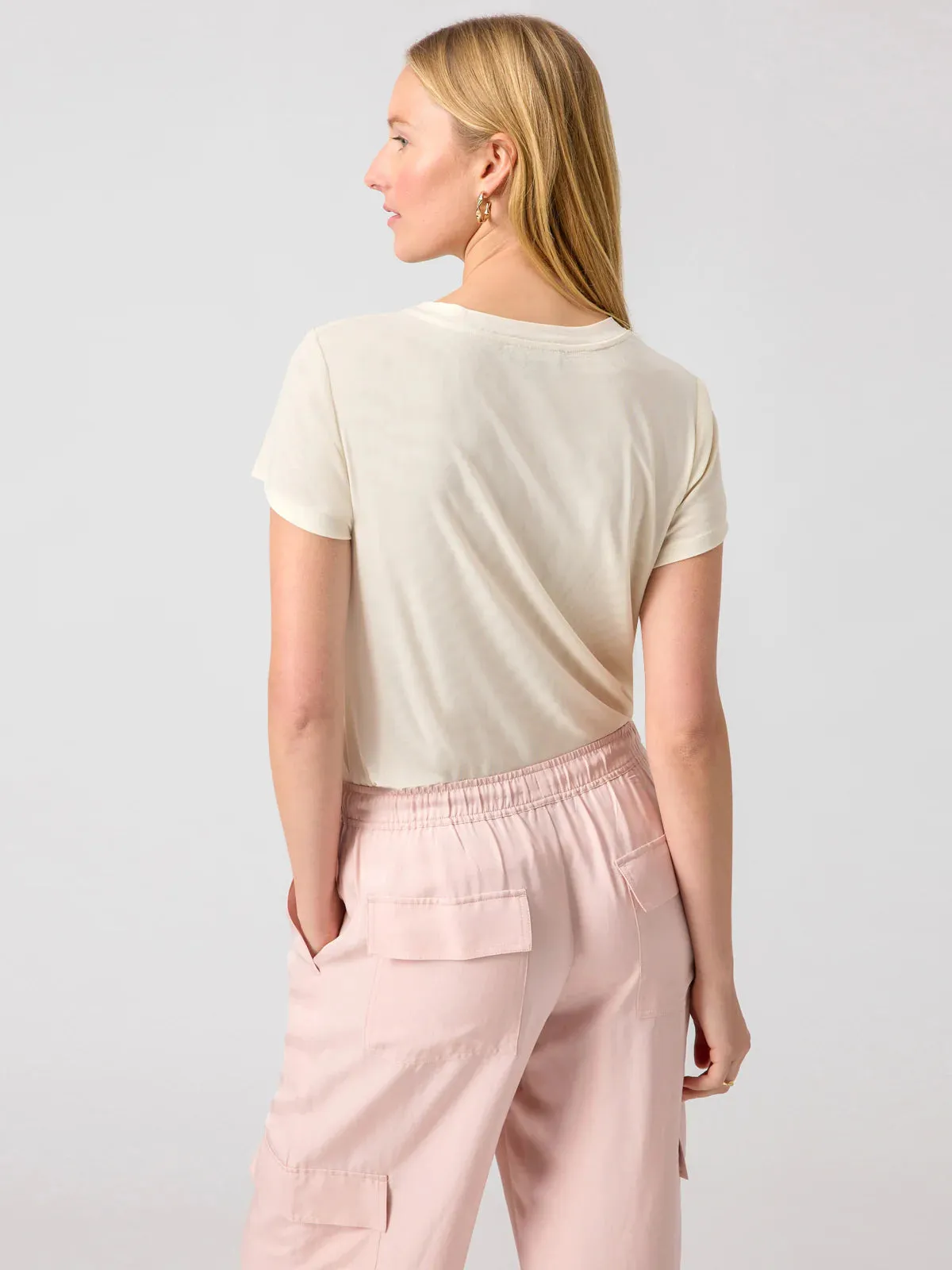 MESH TEE-BIRCH