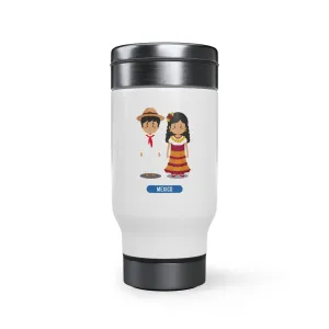 Mexico Stainless Steel Travel Mug with Handle, 14oz