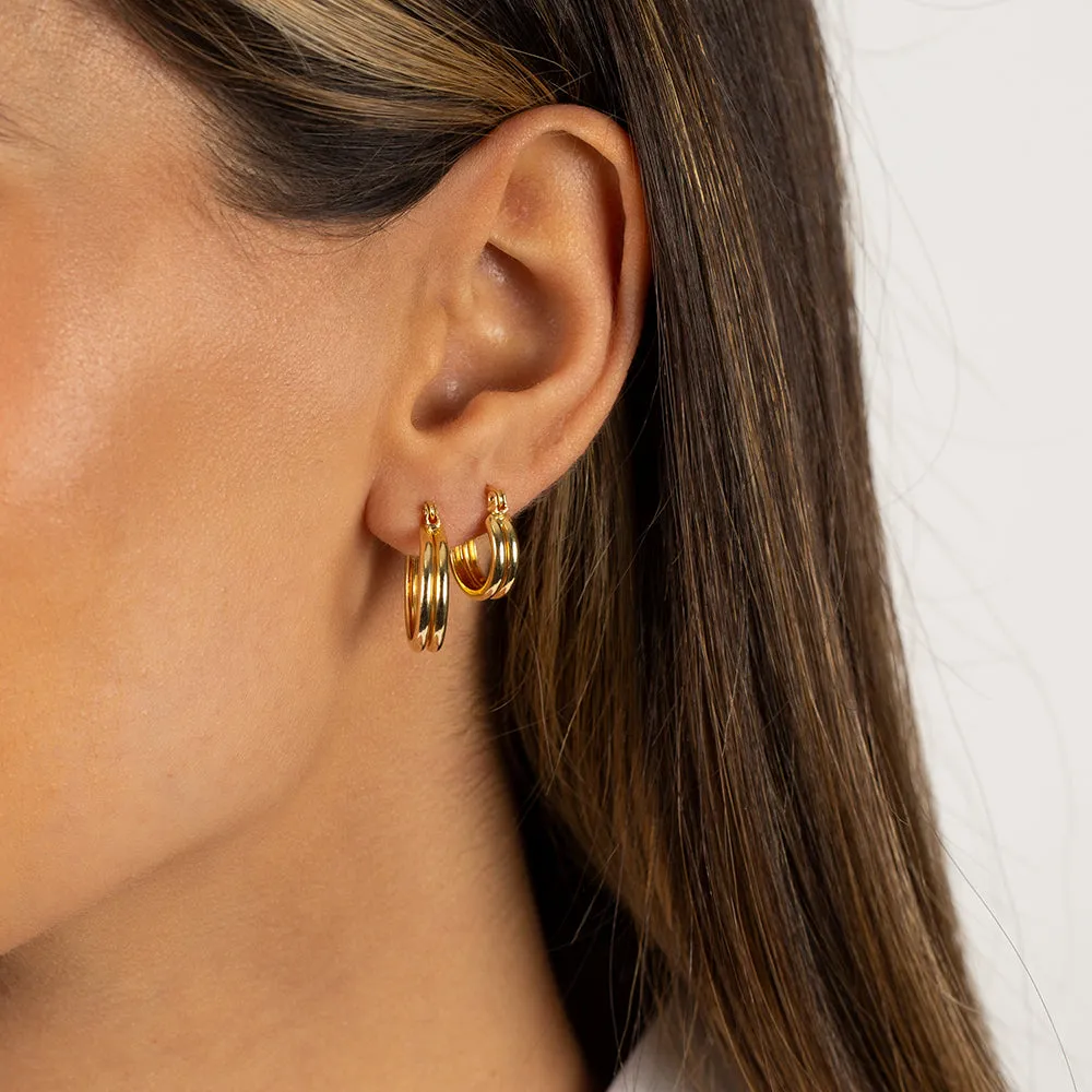 Mini Solid Hoop Earring