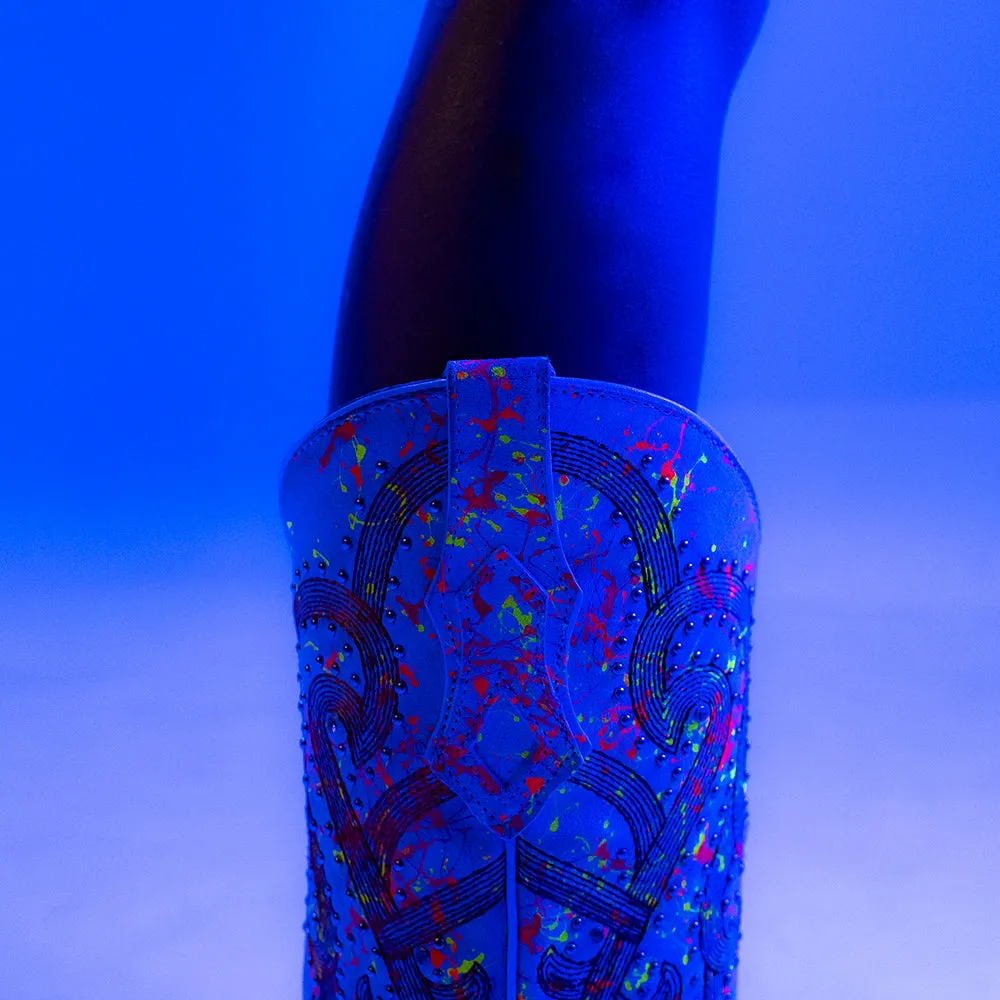 Multicolor Neon Overlay & Embroidery Boots by Corral