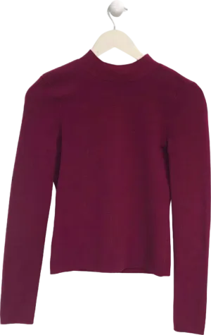 NBD Burgundy Open Back Sweater UK XS