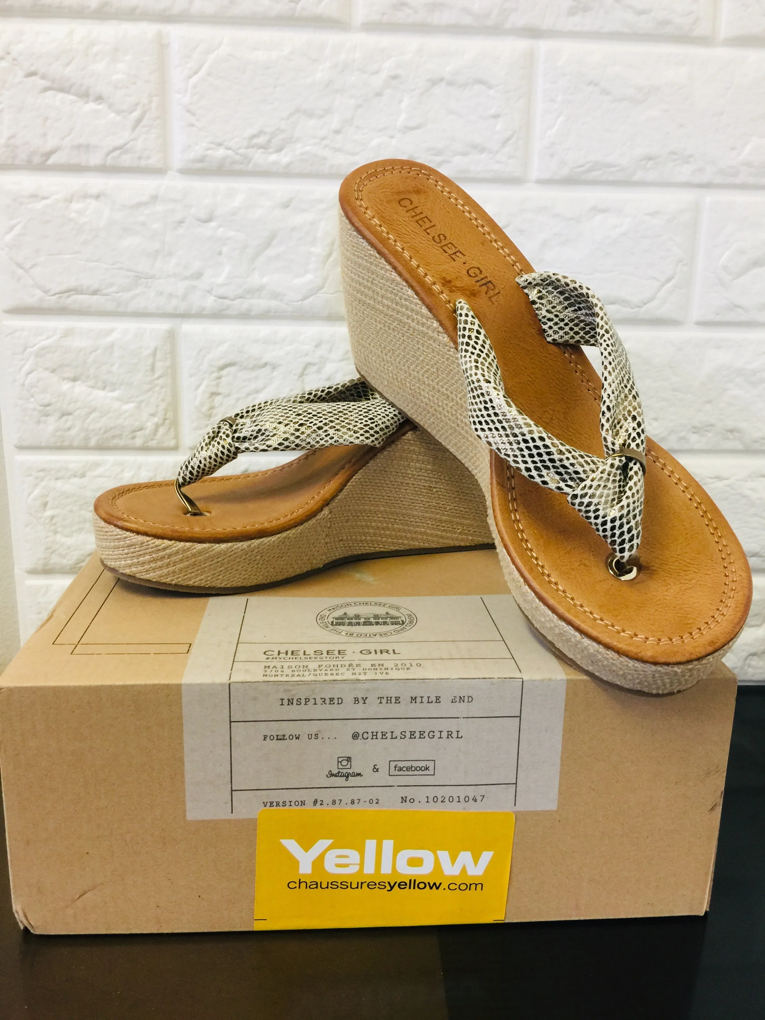 New in box! Women's Chelsee Girl Wedge Sandals, Sz 10