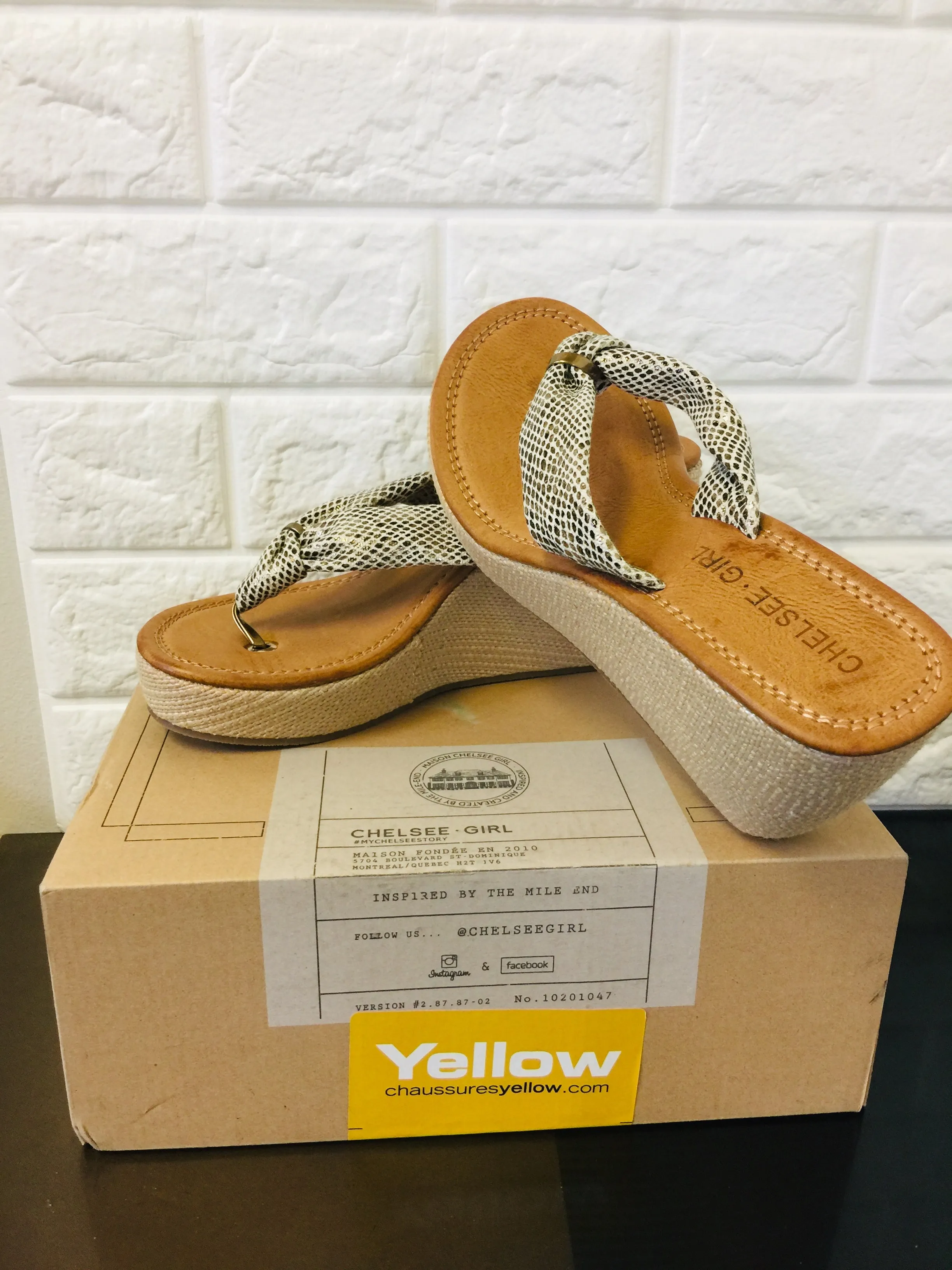 New in box! Women's Chelsee Girl Wedge Sandals, Sz 10