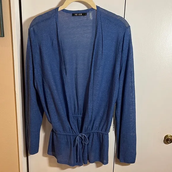 Nic Zoe Women's Blue Sweater