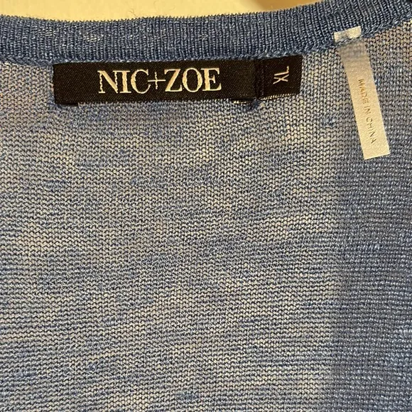 Nic Zoe Women's Blue Sweater