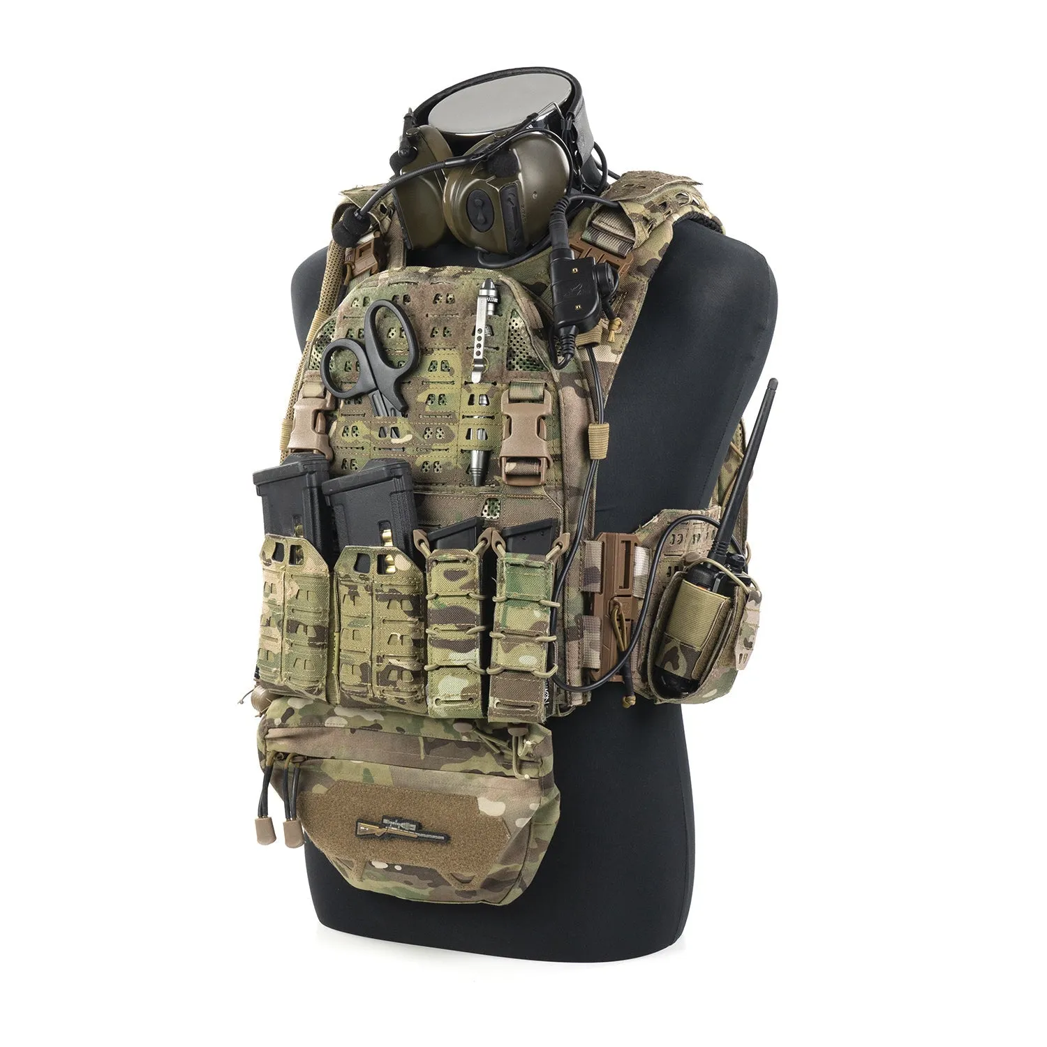 Novritsch ASPC Airsoft Plate Carrier Front Molle Flap - Black