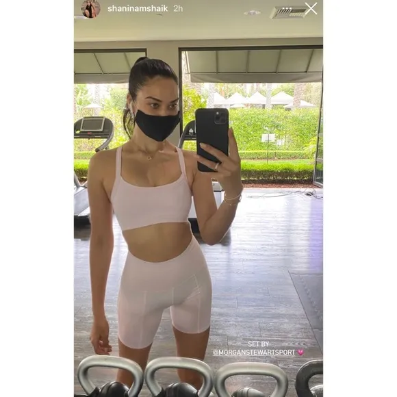 NWT Morgan Stewart Sport Ballet Shorts and Tank Matching Set $128