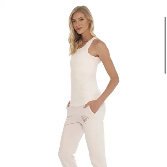 NWT Morgan Stewart Sport Ballet Shorts and Tank Matching Set $128