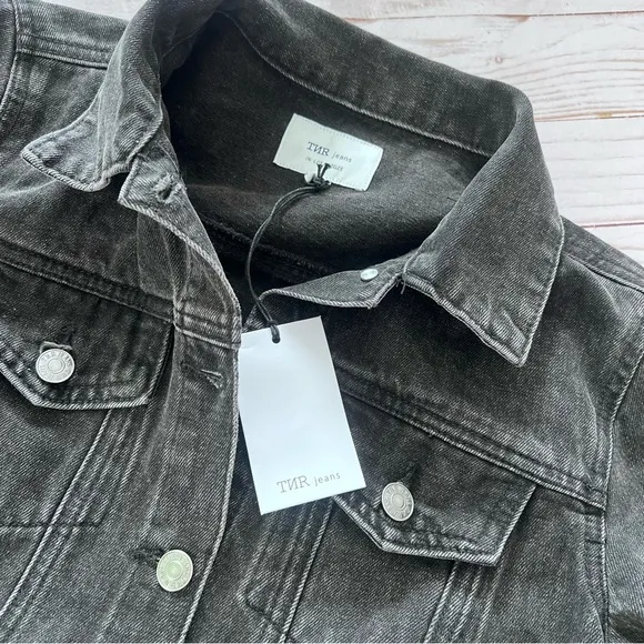 NWT TNR Black Denim Jacket size Small