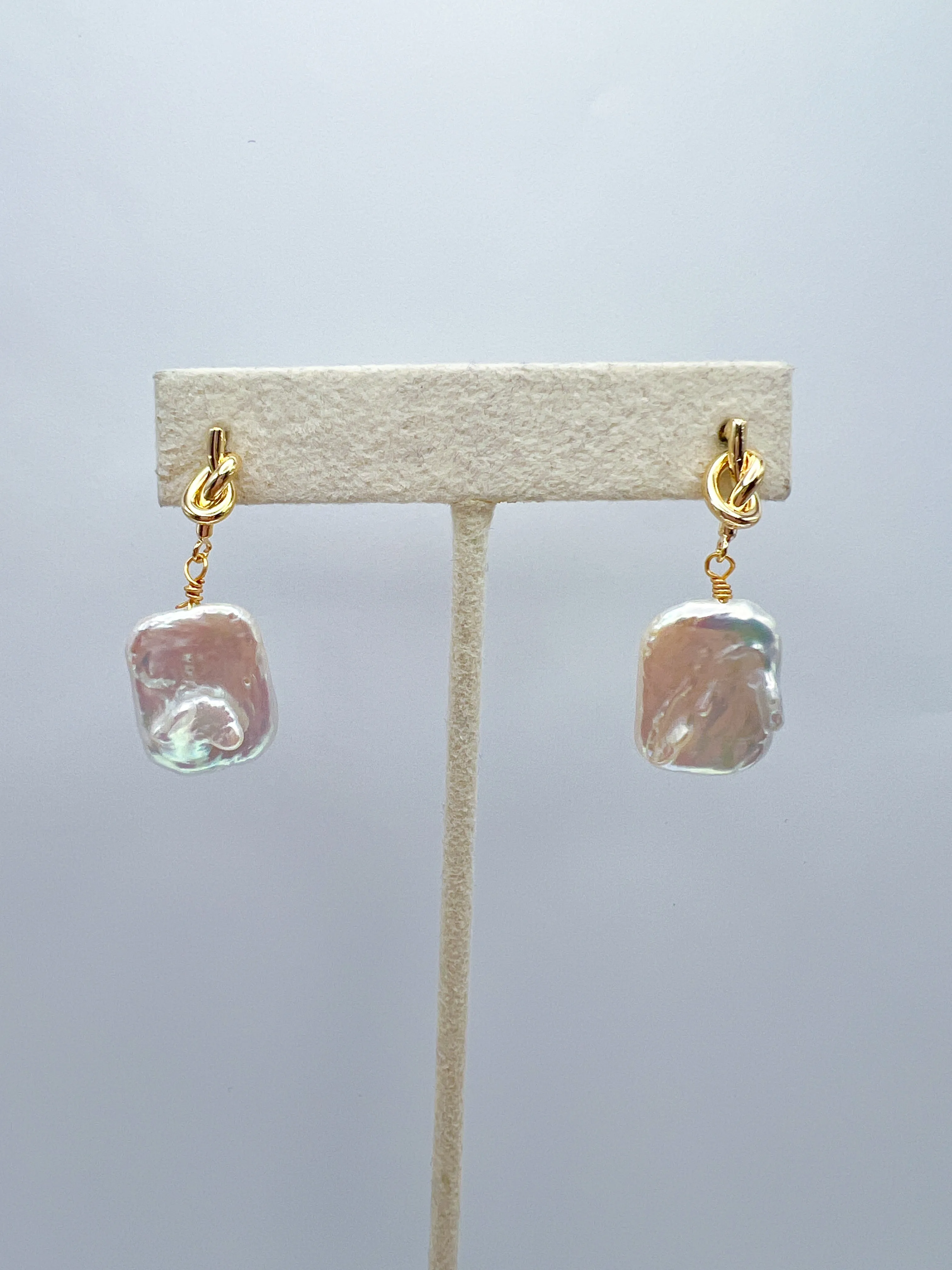 Pearl Bead Dipped Earrings
