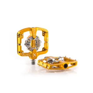 Pedales de Clip PILOT BA SPD, Dorado