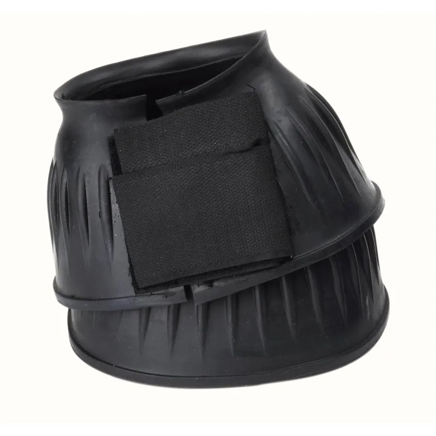 Perri's Leather Black Velcro Easy On Bell Boots
