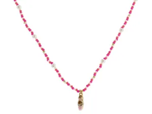 Pink Ballet Slipper Necklace